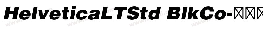 HelveticaLTStd BlkCo字体转换
